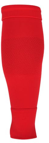 uhlsport Tube-it-Sleeve Fußball Stutzen Fussball-Socken für Herren, Damen und Kinder - fester Halt, maximale Stabilität der Schienbeinschoner, Rot, 41-44