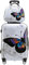 BEIBYE Butterfly 2060 4tlg Reisekoffer Trolley Hartschalen Kofferset (XL-75cm+Beautycase)