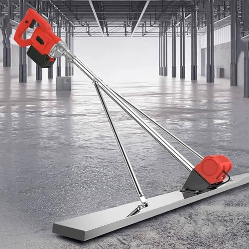 Wandputzmaschine, elektrisches Estrich-Vibrationswerkzeug für die Betonverarbeitung, 6000 U/min, 150 cm Estrich-Klinge – elektrisches kabelloses Estrich-Zement-Nivellier-Stampfer-Lineal mit