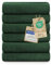 Blumtal Premium Frottier Handtücher Set 6 teilig100% Baumwolle - Oeko-TEX zertifiziertes Towel 6X (50x100 cm) - Ultra saugstarkes Frottiertücher Set waschbar °60 - Handtücher Dunkelgrün