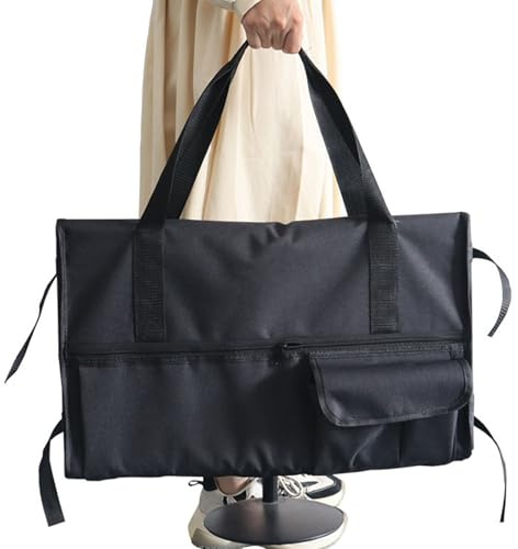 Tiajingzi Monitor Tasche - Monitor Aufbewahrungstasche Transporttasche | Verstellbare Schutzhülle Für Transport Von Bildschirm Tastatur Maus Kopfhörer Ladekabel Zubehör
