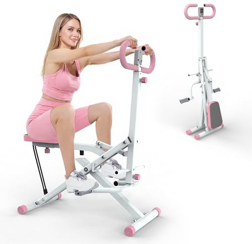 SAVEYOUR Squat Machine Kniebeugenmaschine für Zuhause | Faltbarer Trainingstrainer für das Gesäßmuskeltraining mit Widerstandsbändern