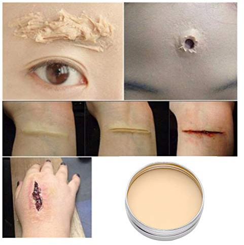 ZJchao Halloween Kostüm Wunden Makeup Prothetische Wachs Spezialeffekte Kosmetik für Zombie -helle 30g (139)