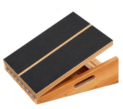 Wadendehner,Professionelle Holzschrägbank,verstellbare Schrägbank und Wadenstreckbrett,Dehnungsbrett zusätzliches seitliches Griffdesign für einfachen Transport 40,7x31,7cm, Belastbarkeit 150kg