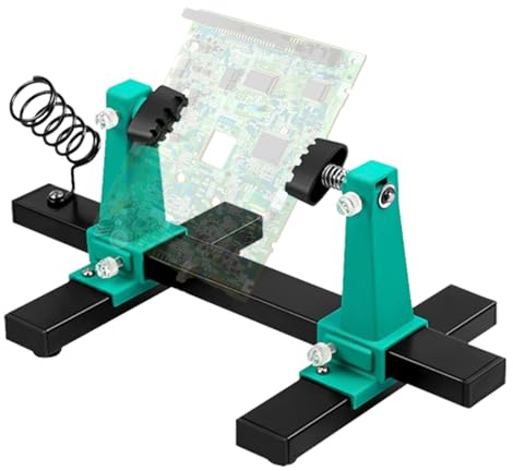 Soldering Circuit Board Holder - Adjustable Dismantling Device Motherboard Holder, Motherboard Clamp 360° Rotatable with Stable Base Plate | S Tool