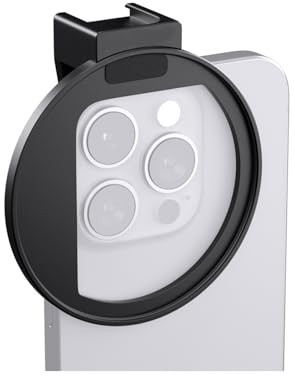 Soiftra 67mm Filterhalterung NUR für Smartphones, Inkl Tragetasche - Universaladapter für 67mm ND/CPL Filter, Kompatibel mit iPhone & Android, Verbessert Handyfotos & Videos