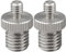 CAMVATE 1/4 Stecker bis M12 Stecker Doppel Schraube Adapter für DSLR Rig (2 Stück)