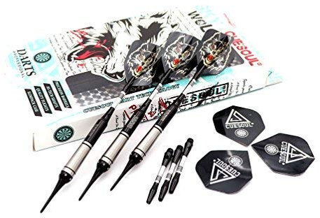 CUESOUL New Soft-Dartpfeile 3 Komplette Darts 16-Gramm-Fässer F2201