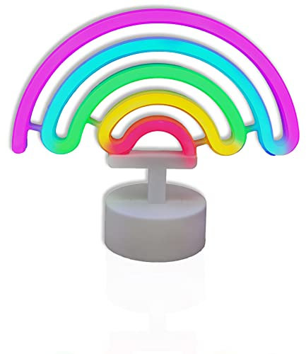 LED-Neonleuchte in Regenbogen-Form - mit Standfuß - für Bars oder als Nachtlicht für Kinderzimmer
