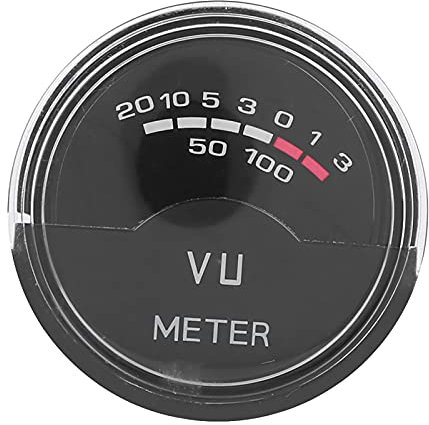DB Level Meter, ABS Mini Hochgenaues vertikales VU Meter DB Verstärker Level Audio Meter Messung -10℃-60℃