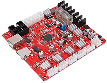 Mini Placa de Control de la Impresora 3D, Salida de 3 Vías Tubo Mos Controlador de Pasos de 16 Subdivisiones Placa Madre de Actualización con Puerto USB para la Impresora 3D Anet A8 Plus