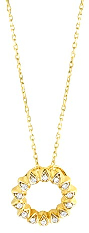 Diamonds by Ellen K. Damen Halskette 375/- Gold 42/45cm Glänzend Diamant gelb 0,10ct. 500341539-2