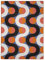 The Anywhere Indoor Outdoor Teppich Kennebunk, waschbar, 70 x 90 cm, Orange/Pink