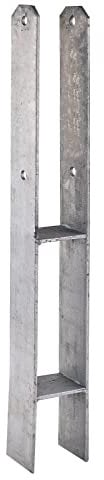 Pfostenträger Pfostenanker H-Anker 71x600x60x5mm feuerverzinkt Pfosten Zaunpfosten