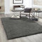 VIMODA Hochflor Teppich Prime Shaggy Langflor Wohnzimmer Schlafzimmer Modern Farben, Farbe:Anthrazit, Maße:230x320 cm