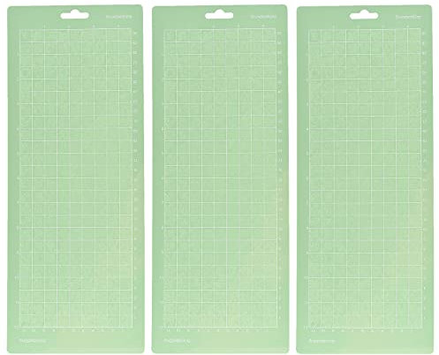 3 Stück Schneidematte Plotter Matte Set Handwerks Schneidematten Klebend rutschfeste strapazierfähige Matte zum Nähen, Quilten und Kunst 14 cm x 35,5 cm Ersatz-Zubehör, Grün