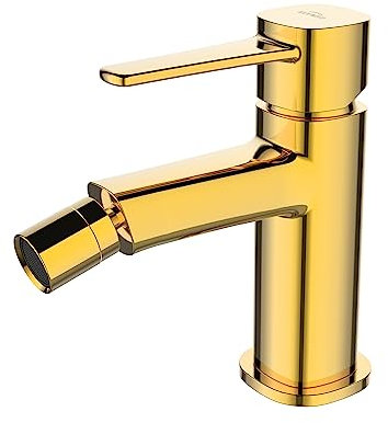 KOLMAN Bidetarmatur Bidetbatterie Gold GLAMOUR Wasserhahn Bidetmischer Bidetbatterie