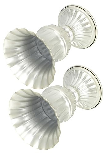 OUNONA 2stücke Metall Grabvase Metallic Friedhofsvase Wetterfest Stabiles Design Langlebig Für Frische Und Künstliche Blumen Grabschmuck Bodenbefestigung