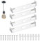 Rybtd 4 Pièces Support de Fixation Plafonnier Plaque de Suspension pour Plafonnier 90mm Support de Plaque de Plafonnier pour Plafonnier de Bureau à Domicile