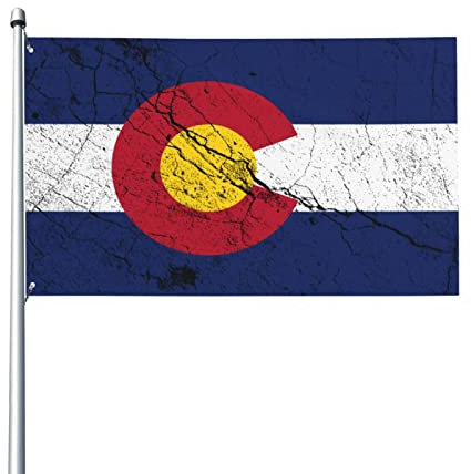 Aliment Flagge von Colorado, Textur-Effekt, 90 x 150 cm, für den Außenbereich, Garten, Dekoration, Banner, Innenbereich, Familie, Urlaub, Mode, Party, Dekoration