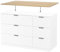 HORST Deckplatte für Nordli Kommode - Elegante Massivholzplatte für I K E A Schrank - Perfekte Passform - FSC-Zertifiziert - Eiche, 120cm x 47cm