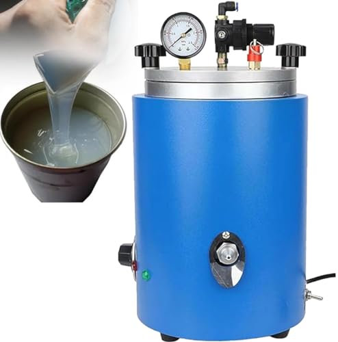 Runde Vakuum Wachs Injektor Schmuck Werkzeug blau Zylinder Wachs Injektion Maschine für komplexe Schmuckherstellung Kit Perlen Schmuckherstellung