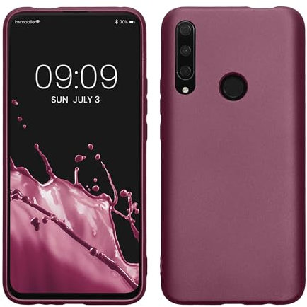 kwmobile Case kompatibel mit Honor 9X (EU-Version) Hülle - Schutzhülle aus Silikon metallisch schimmernd - Handyhülle Metallic Lavendel