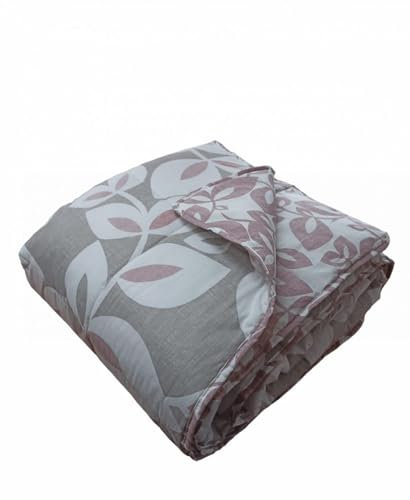 Catherine Lansfield Tagesdecke Inga Leaf 240x220 Rosa
