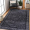 NETLINE HOME Machine Washable Area Rugs For Kitchen, Bedroom, Dining and Living Room | Kid Pet Friendly Rug | Oriental Design Carpet | Low Pile | Non Slip (Black, 120X180 CM)