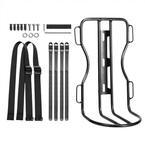 Front Fork Rack, Carrier Front Fork Luggage Cargo Rack, Front Pannier Rack Carrier, Suspension Design Carrier Racks for City Bikes, Road Bikes, Mountain Bikes