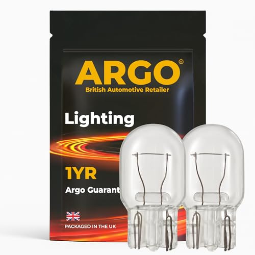 Argo 582 W21w Bulbs 7440 Halogen T20 382w Bulbs 12v | 3000k DRL Daytime Running Lights, Tail Brake Light, Car Van, Headlight Headlamp, Reverse Back Up, Rear Fog Light, W3x16d