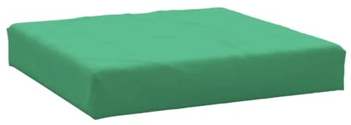 vidaXL Palettenkissen, Sitzkissen mit Schaumstofffasern, Rückenkissen für Außen Innen, Sitzpolster Palettenauflage, Grün Oxford-Gewebe