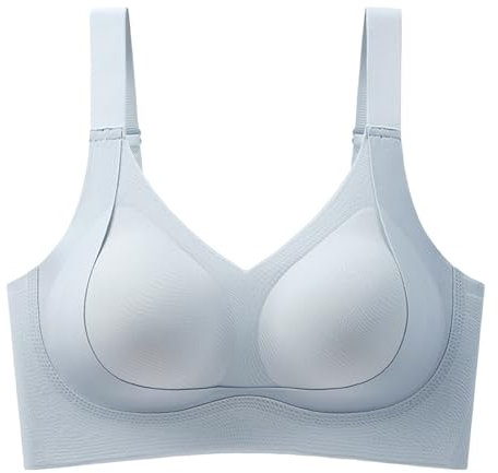 Sport-BHs mit hoher Stützkraft für Damen, Push-Up-Fitness-Studio-Tanktop, Sport-BH, Tank-Top, stützendes Workout, bequem für große Brust, sexy Yoga, Damen, Sport-BHs, niedlich, lang, bequem, blau,