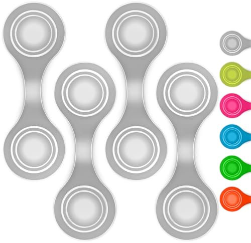 smartday Magnetische Reflektoren Silber (4er Set) - Reflektoren Clip Anhänger für Kinder, Schulranzen, Kleidung, Kinderwagen & Hunde I Reflektor, Leuchtanhänger Hund
