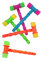 HSBMAIAOSI Baby Boy Toys 5 PCS Squeaky Hammers Interesting Kids Plastic Whack-a-Mole Hammers for Baby Toys or Party Supplies(Random Color)