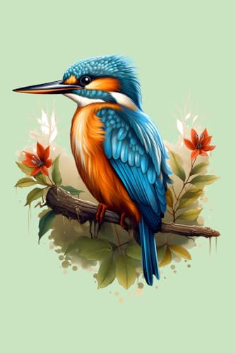 Notizbuch: Eisvögel Notizbuch | 6x9 Zoll DIN A5 | 100 Seiten liniert | Vogel Notizheft | Vogelbeobachtung Tagebuch | Vögel Schreibheft | Vogelbeobachter Geschenk