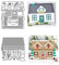 2 Set Weihnachten Lebkuchenhaus Stanzschablonen Weihnachten Stanzen für DIY ScrapBooking Album Dekorative Papier Handwerk und Karten Herstellung