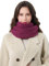 DonDon Schal Damen Winter Winterschal Strickschal Loop Schal Schlauchschal - Berry