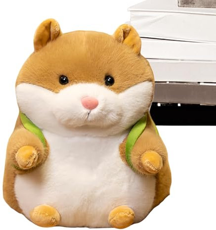 Hamster aus Plüsch, niedliches Plüschtier – niedlicher Hamster – zum Kuscheln aus weichem Plüsch für Bett, Sofa, Sofa