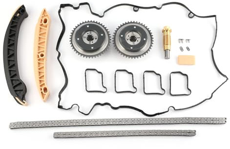 ISINEVER Steuerkettensatz Nockenwellenversteller Zündzeitpunkt-Kit Kompatibel mit Mercedes M271 W203 CL203 S203 W211 S211 2710500647 2710500800 2710500947 2710501447 2710500847 2710500900 2710501047