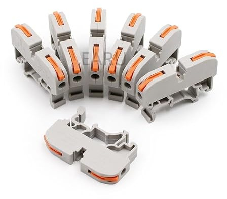 FNWXGMFZ LSA-1 211 DIN-Schienen-Schnellanschluss-Klemmen-Drahtspleiß-Press-Stecker anstelle des UK2.5B-Klemmenblocks(5PCS)