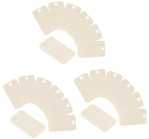 HOMSFOU 3 Sätze Plastikmatte Deck Stuhlbein-bodenschoner Groß Rand Luft Nivellierer Möbelrichtmaschinen Steigleitung Tischstabilisatoren Jalousie Couchstopper Plastik Pp Weiß 30 Stück * 3