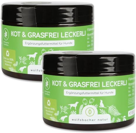 Gras KOTFRESSER Drops | KOT & Grasfrei Leckerli 2 x | Präbiotische Snacks gegen Magen-, Analdrüsen-, Verdauungsprobleme | Reduziert Sodbrennen
