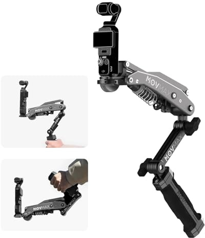 Accessori per braccio a lama compatibili con DJI osmo Pocket 4/3/2, insta360/Gopro, supporto per fotocamera con vite da 1/4, ammortizzatore Stabilizzatore