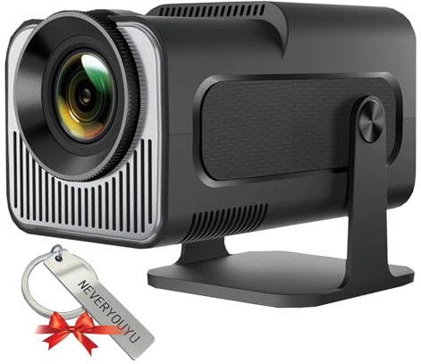 N90 Pro NEVERYOUYU Portable WiFi and Bluetooth Projector, 500ANSI 3000L Auto 6D Keystone & 50% Zoom Home Theater Smart with WiFi & Bluetooth, 1080P Mini Movie Projector with Built-in Speakers