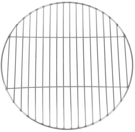 Aiwdeyi 28cm/38cm/43cm Rund Edelstahl Grillrost, BBQ Grillgitter Backblech für Camping, Picknick, Garten，grillrost rund(43cm)