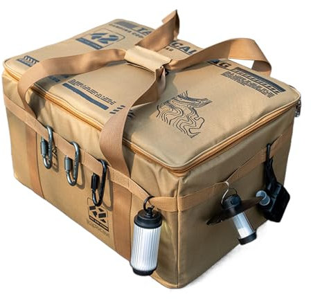 Générique Camping Storage Bag, Organizer Cookware Duffel, 30 l Soft Utility Container, wasserdicht, faltbar, Tragetasche für, Garage, Grill, Drink Storage, 39,9 x 10,83 x 24,5 cm, Single