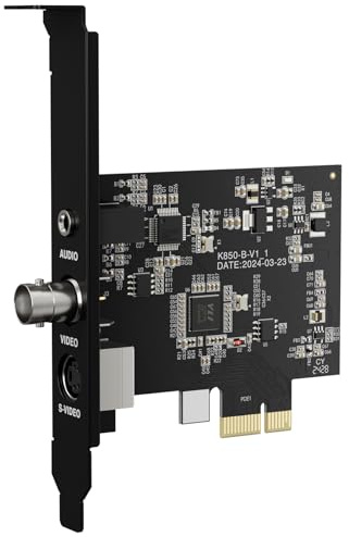 Carte de capture vidéo PCIE, carte de capture HDMI pour streaming, jeux et enregistrement, carte de capture vidéo HDMI, pass-through avec latence ultra faible sur Windows 8, 10, 11 et Linux