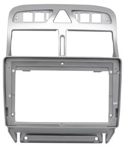 Carcasa Marco Radio Coche Adaptador Conexión Audio Marco Coche Kit Embellecedor Tablero Radio Panel Facia 9 Pulgadas 1 DIN para Peugeot 307 307CC, 2002-2013