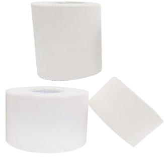 ADOCARN 3 Rollen Weißes Baumwolle Sport Fitness Tape mit Einfacher Schneidbarkeit und Sportschutz für Outdoor Sport und Gelenkunterstützung Am Handgelenk